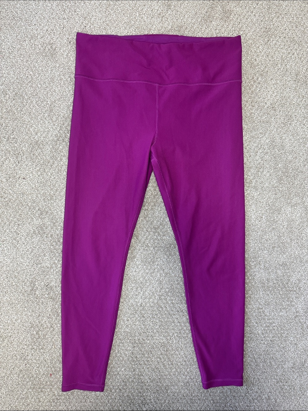 Athleta Women’s Purple Elation Rib Tight  Leggings Sz XL